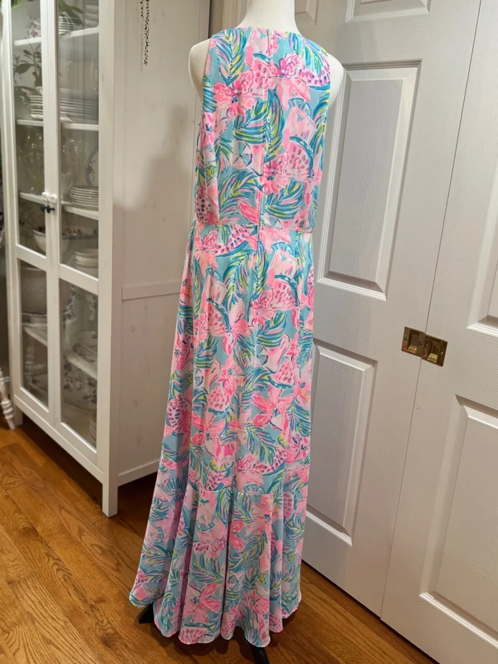 Lilly Pulitzer Taylee Maxi Dress Blue Ibiza - Picture 6 of 9